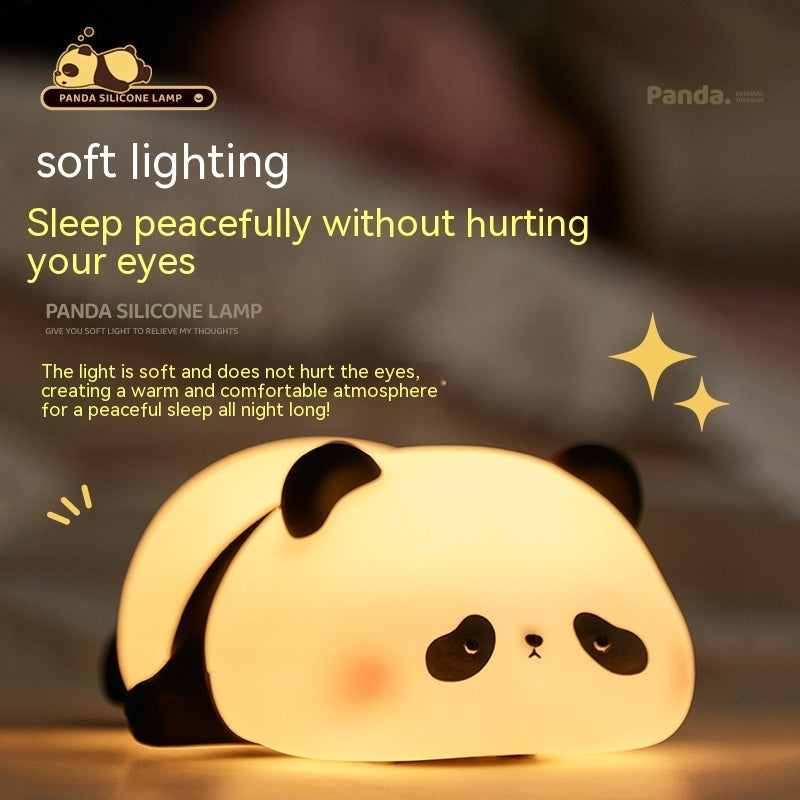 Panda Night Lights For Kids Cute Animal Silicone Lamp