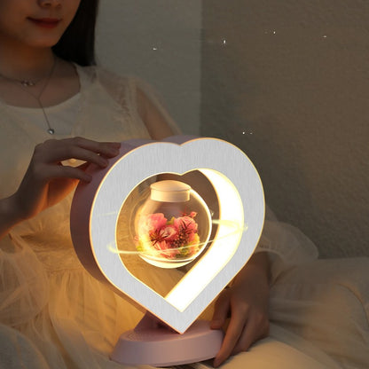 Heart Floating Table LED Night Light Magnetic Levitation Creatives Lamp