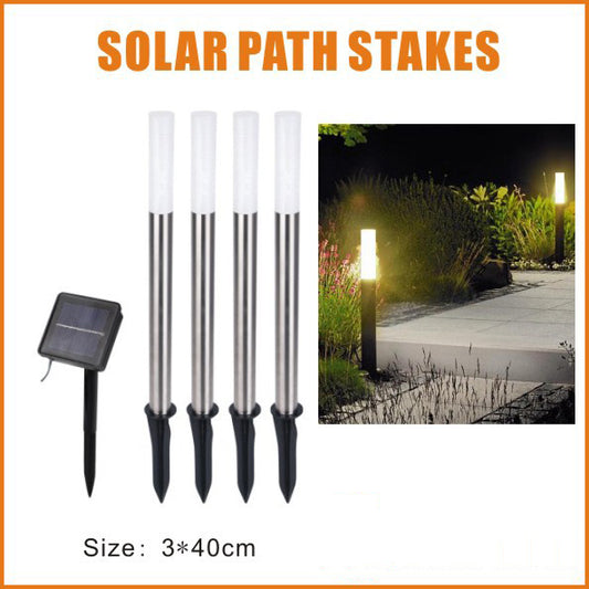 Solar decoratively inserted lamp tube