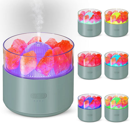 Cool-Mist Impeller Air Humidifier Crystal Salt Diffuser