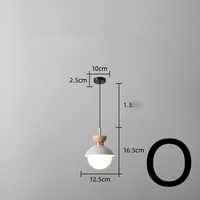 Nordic Bedside Small Chandelier Bar Art Three-head Lamp