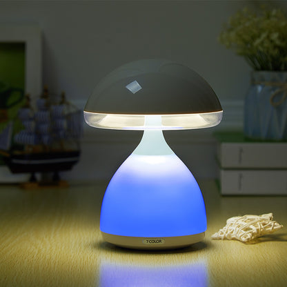 Color Dimming Rechargeable Bedside Mushroom Lamp