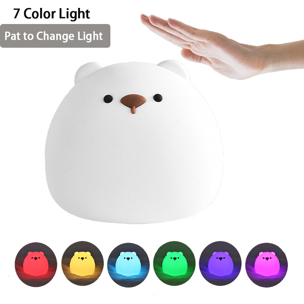 Cute Little Fat Bear Sleeping Light For Girls