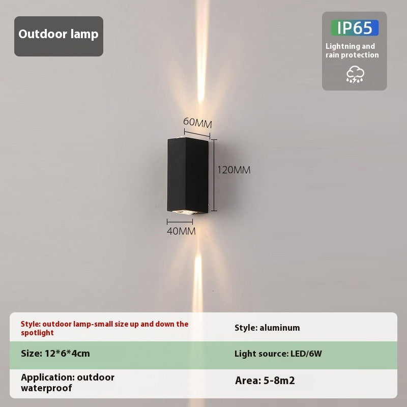 Simple Outdoor Waterproof Led Wall Lamp Creative Aisle