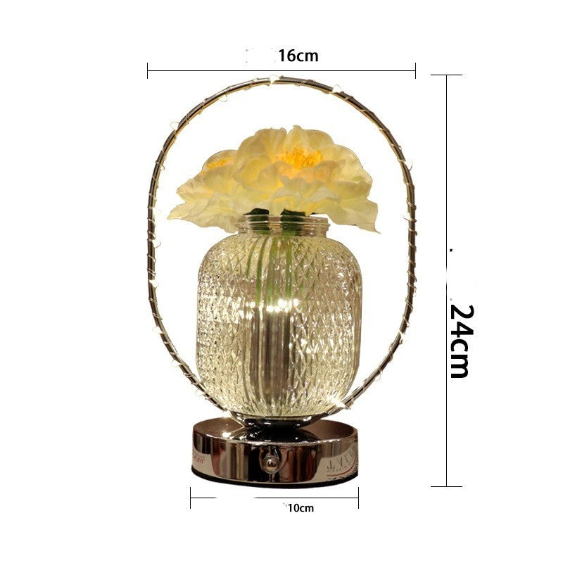 Led Carnation Small Night Lamp Decoration Living Room