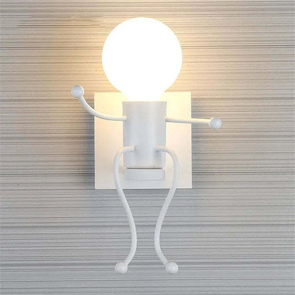 Creative Cartoon Villain Wall Lamp Simple Bedside Iron Lamp