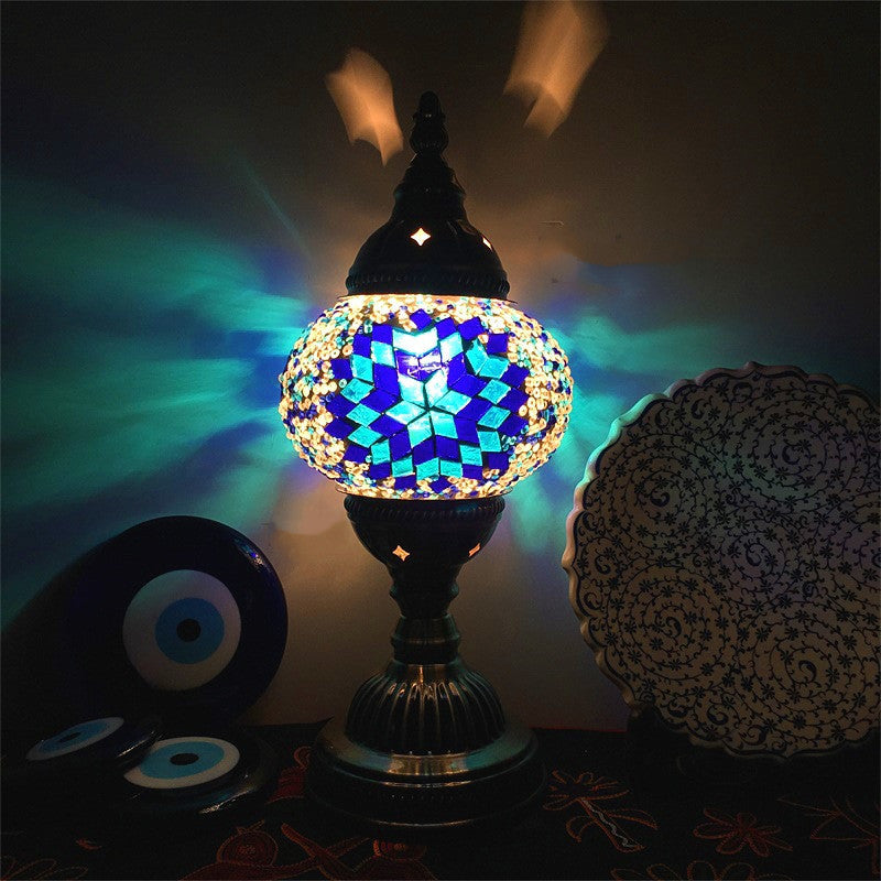 New Style Turkish Mosaic Table Lamp Vintage Art