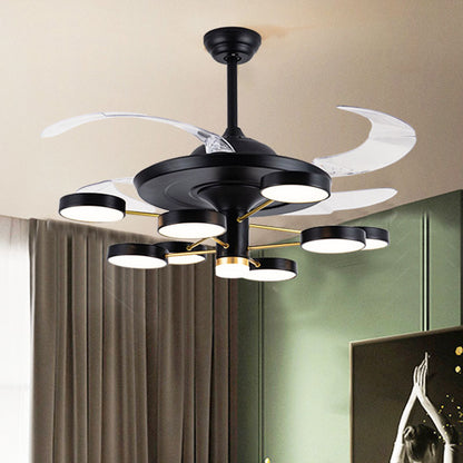 LED Variable Frequency Electric Fan Living Room Lamp