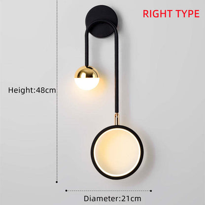 Bedroom Bedside Lamp Simple Hotel Room Wall Lamp