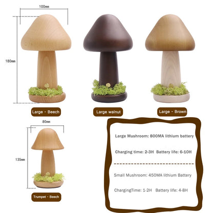 Twisted Mushroom Night Warm Light Touch Bedroom Bedhead Night Light