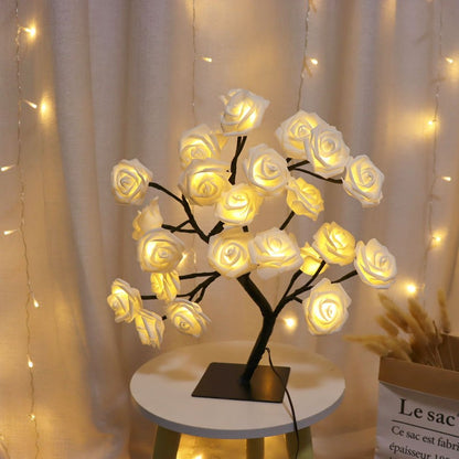 Bedroom Room Rose Tree Lamp Decoration