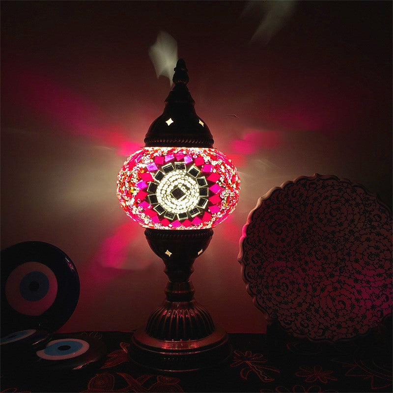 New Style Turkish Mosaic Table Lamp Vintage Art