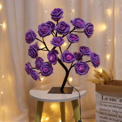 Bedroom Room Rose Tree Lamp Decoration