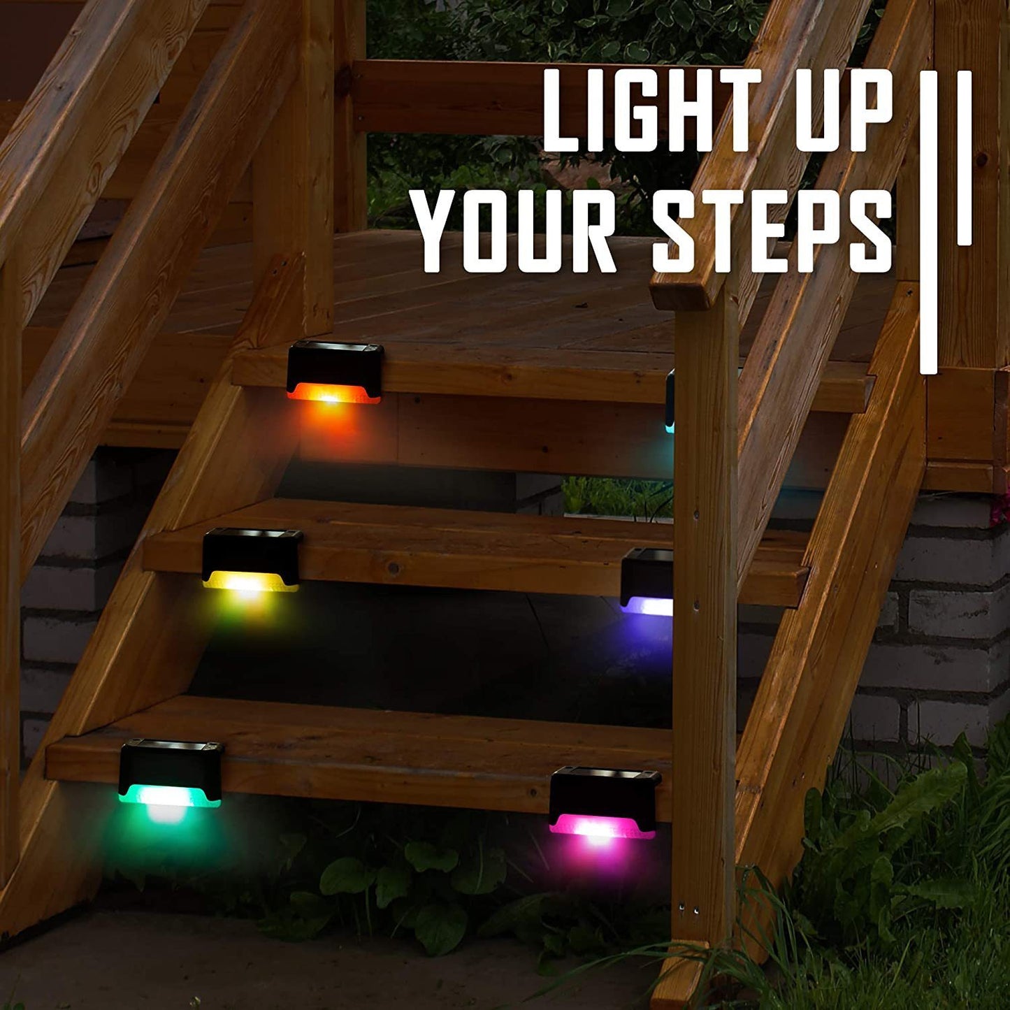 Solar Step Light Outdoor Garden Light Night Light LED Waterproof