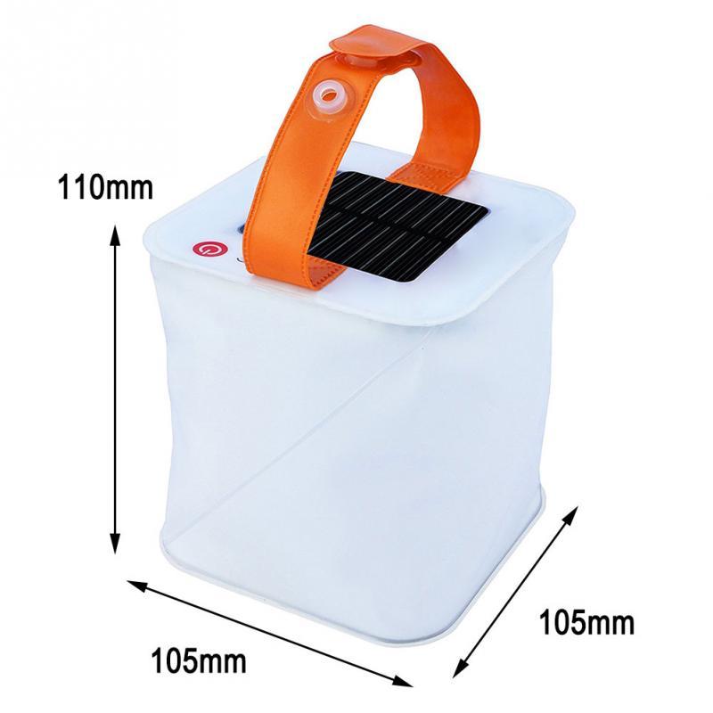 LED Lantern Solar Collapsible Camp Flashlight Torch Light