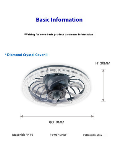 Ceiling Fan Lamp Bedroom Corridor Household Minimalist