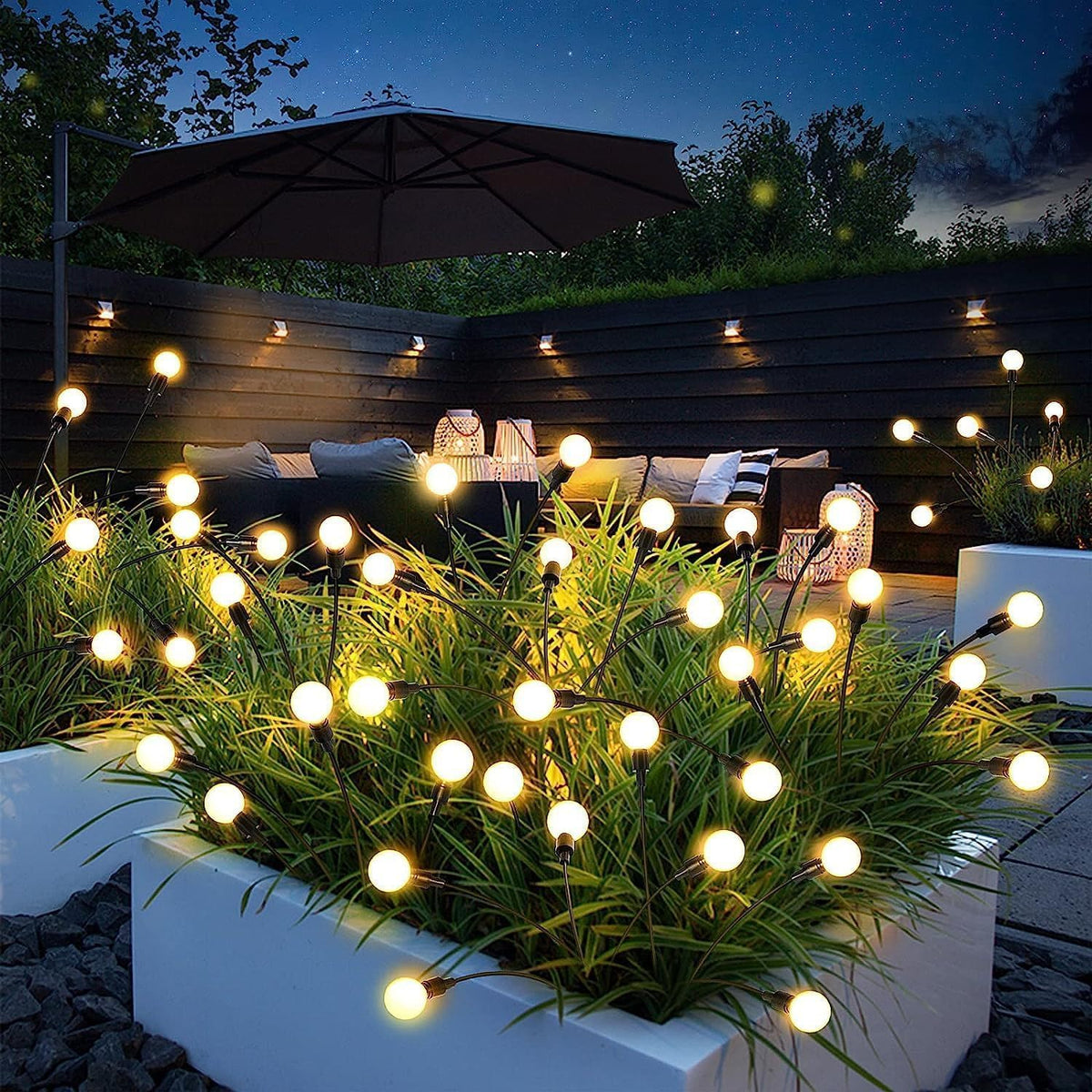 LED Solar Powered Garden Lights Firefly Lights Outdoor