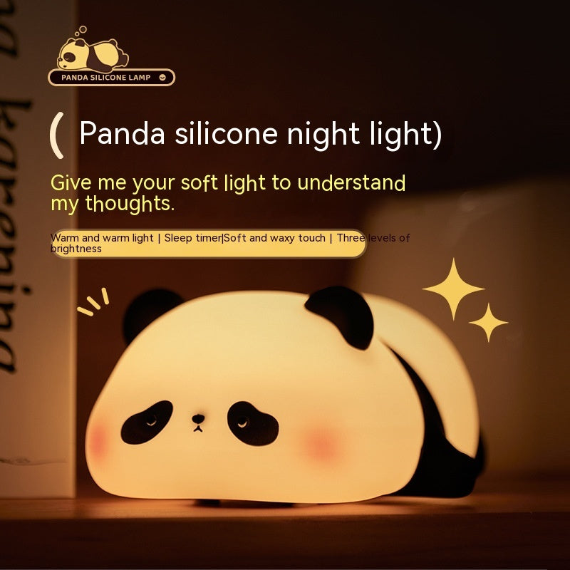 Panda Night Lights For Kids Cute Animal Silicone Lamp