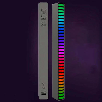 New Car Sound Control Light RGB Voice-Activated Music Rhythm