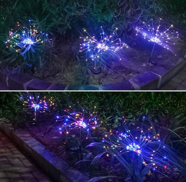 New Ground Plug Solar Fireworks Light LED Light