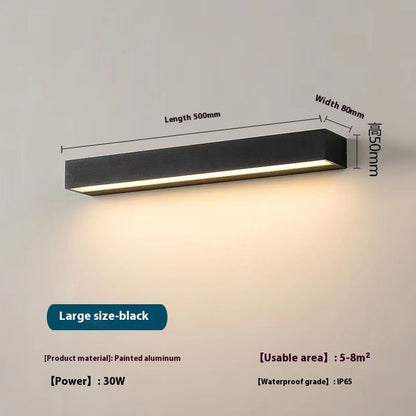 Outdoor Long Waterproof Wall Lamp