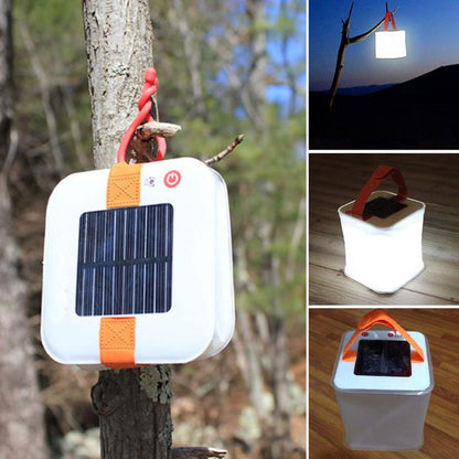 LED Lantern Solar Collapsible Camp Flashlight Torch Light