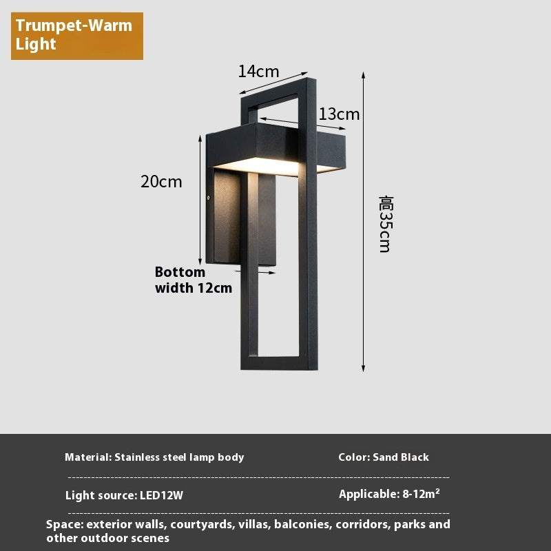 Courtyard Garden Exterior Wall Gate LED Lamp