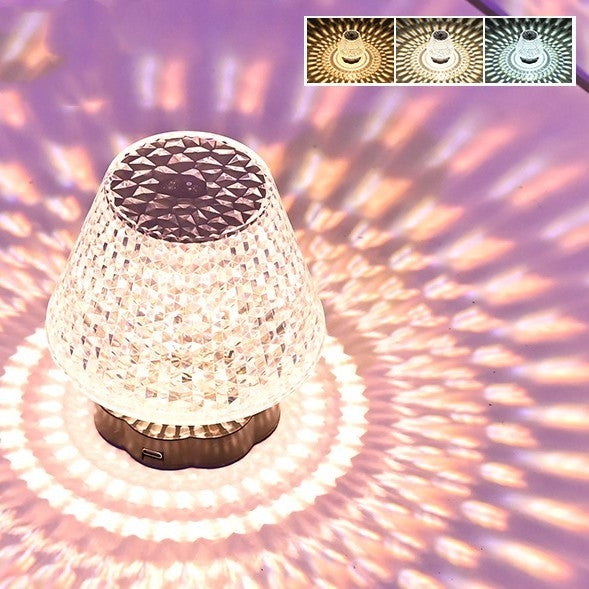 Diamond Crystal Lamp Table Light USB Touch Sensor Lamp