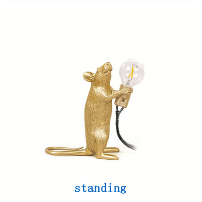 Creative Nordic Resin Mouse Table Lamp Desk LED Night Lights