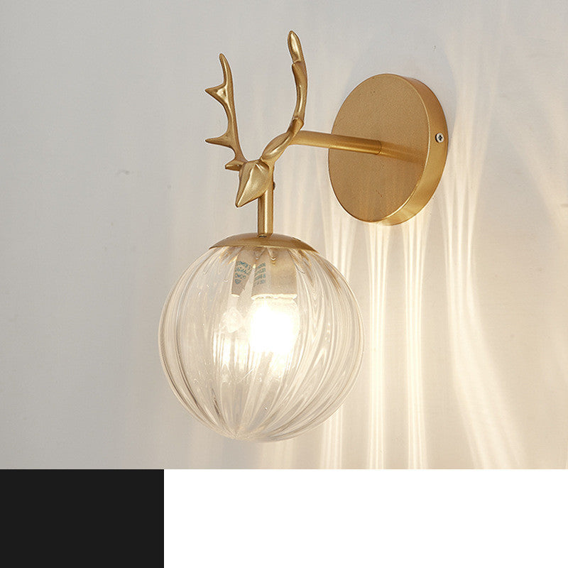 Modern Minimalist Creative Round Glass Wall Lamp