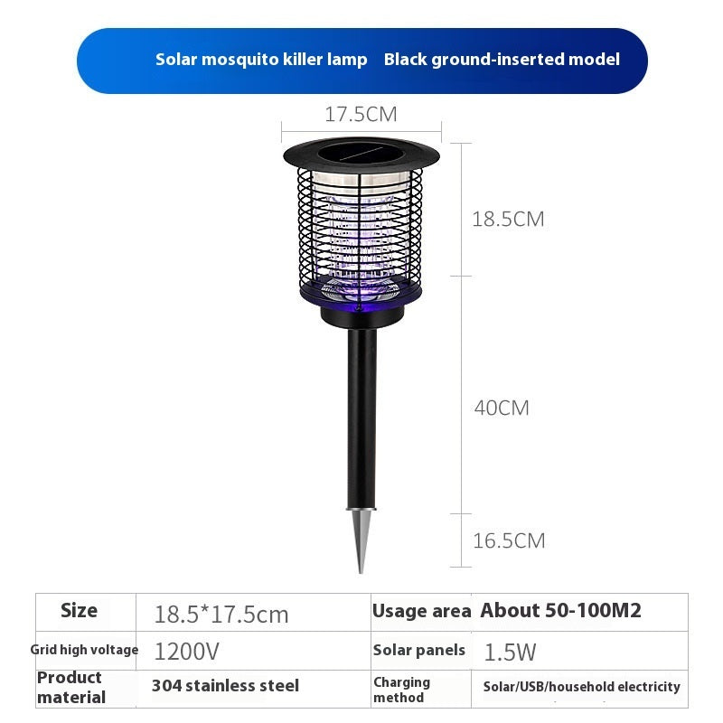 Outdoor Waterproof Solar Mosquito Lamp Household