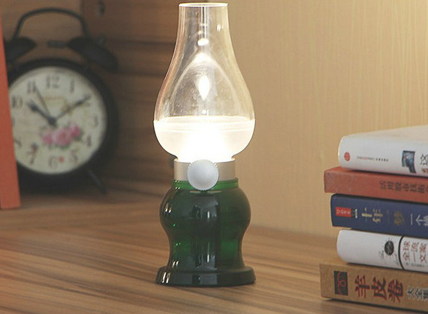 Retro Kerosene Lamp Bedside Induction Night Light