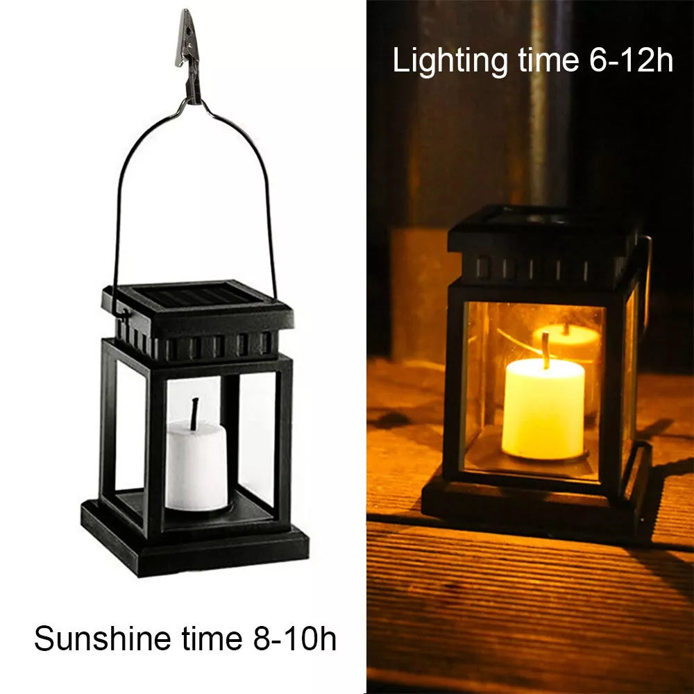 3pcs Solar Powered LED Lantern Lights Waterproof Lamp