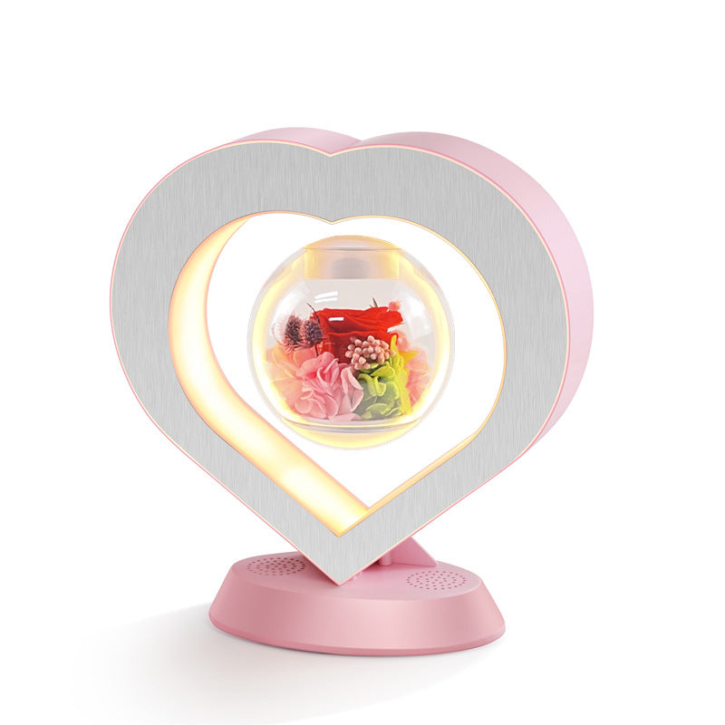 Heart Floating Table LED Night Light Magnetic Levitation Creatives Lamp