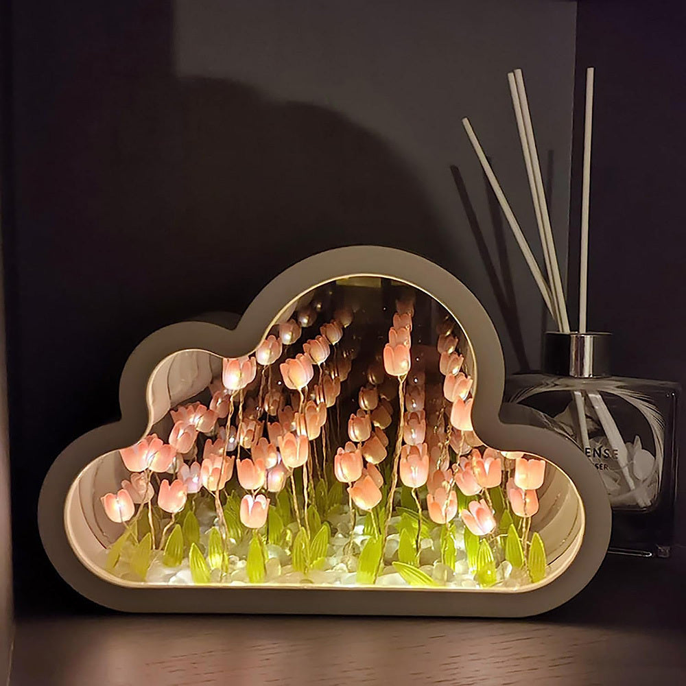 Tulip Night Lamp DIY Material Cloud Tulips Night Lamp Decorative