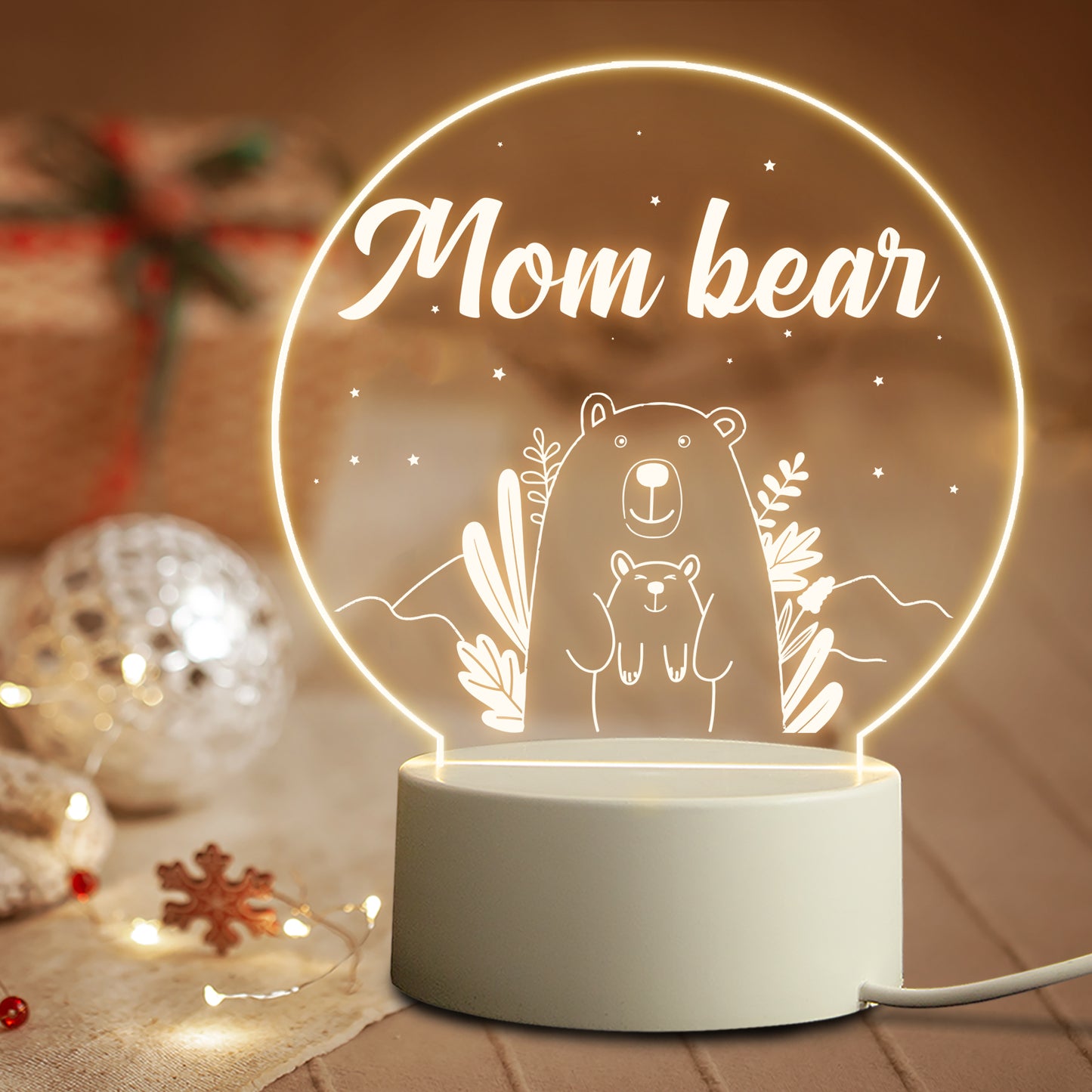 Mother's Day Birthday Personalized Decoration Bedside Table Lamp Unique Gift For Mom