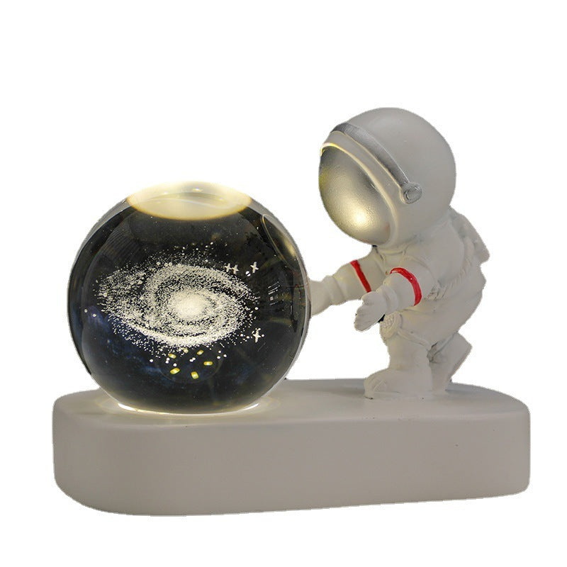 Glowing Planetary Galaxy Astronaut Crystal Ball Night Lights