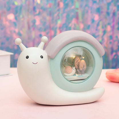 Multi-functional  Snails Piggy Bank Night Lamp Bedside Lamp