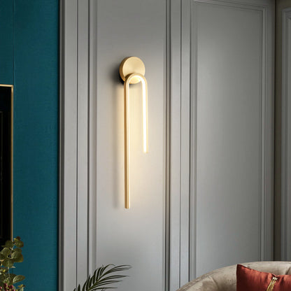 Modern Simple And Light Luxury Copper Wall Lamp