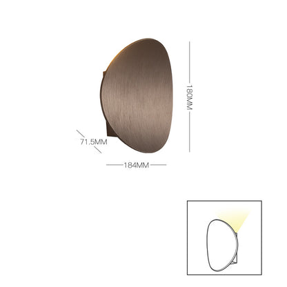 Wall Lamp LED Simple Round White Balcony Background Wall Lamp