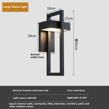 Courtyard Garden Exterior Wall Gate LED Lamp