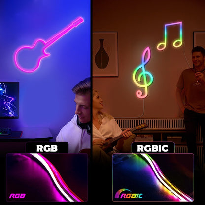 Colorful Neon Light Bar Suit LED Strips Music Light