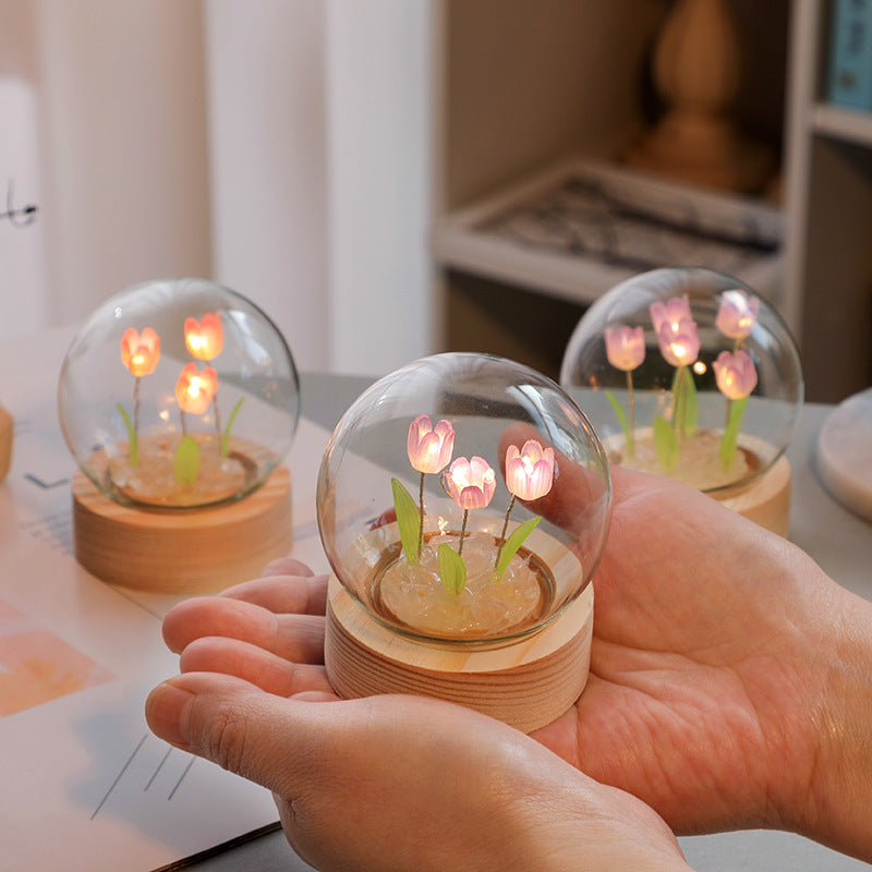 Artificial Tulip Flower Night Light LED Night Lamp