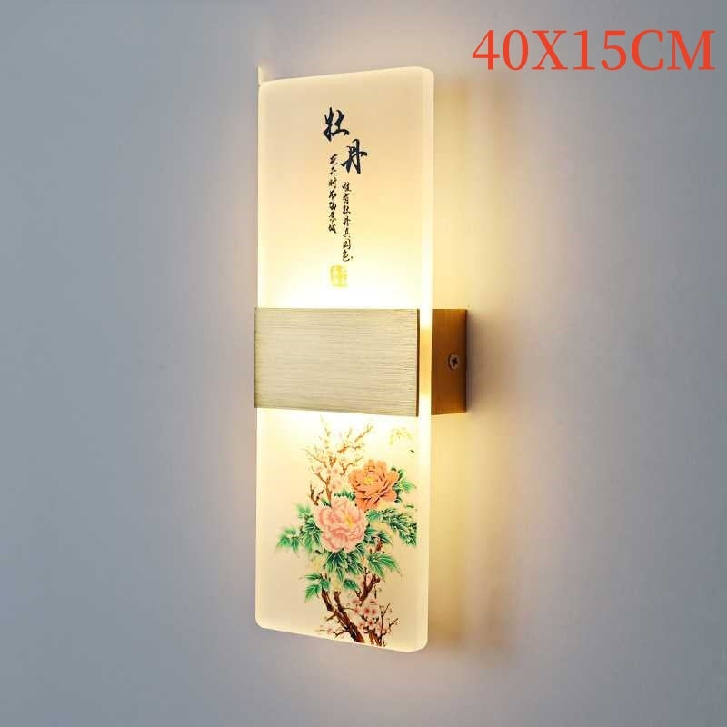 Plum, Orchid, Bamboo, Chrysanthemum LED Bedside Lamp