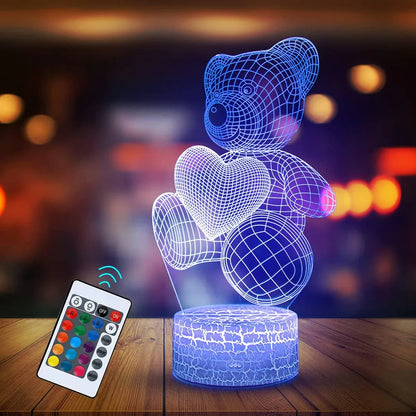 3D Lamp Acrylic USB LED Night Lights Neon Sign Lamp