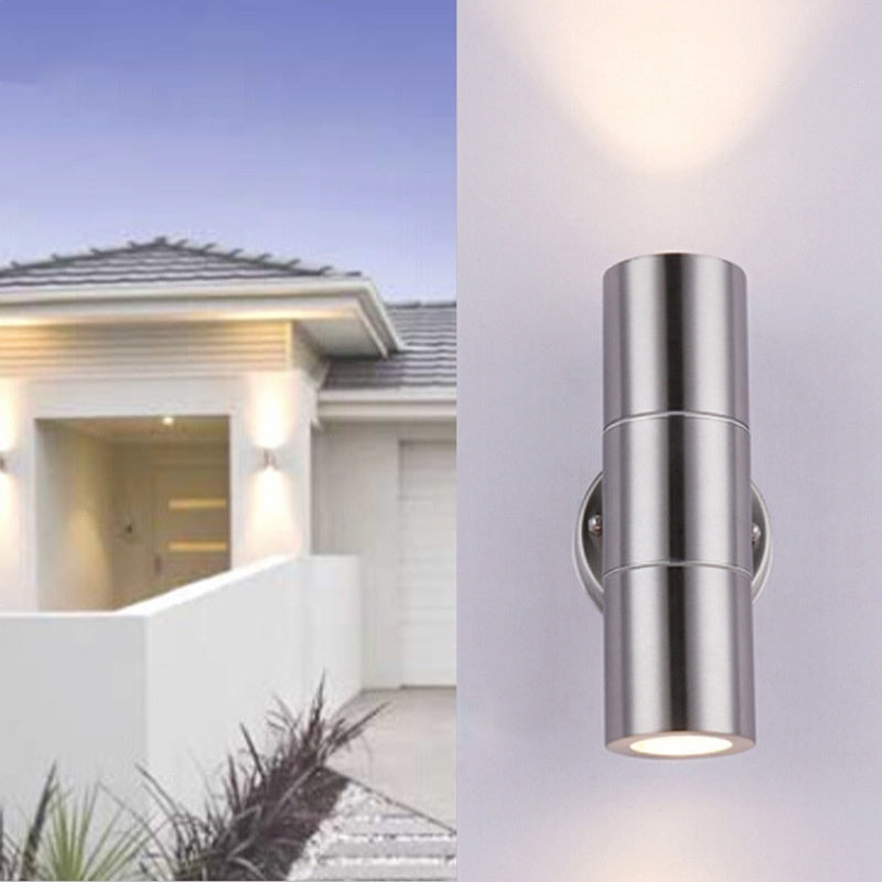 Creative Stainless Steel LED Luminous Outdoor Wall Lamp