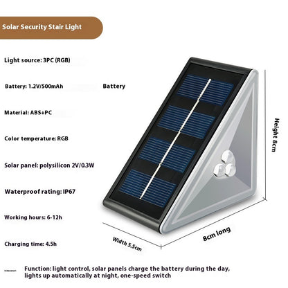 Solar Stairs Courtesy Lamp Outdoor Waterproof