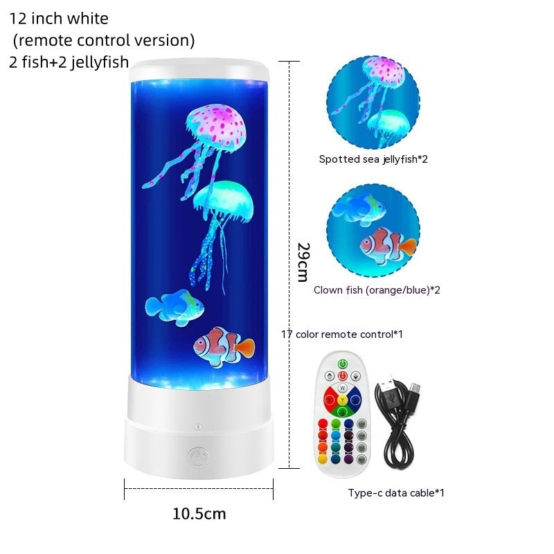 Jellyfish Lamp USB Colorful LED Color Changing Night Lamp