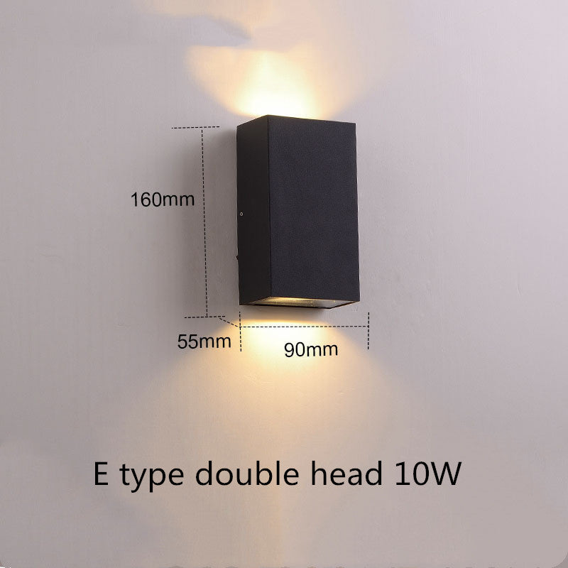 Villa outdoor balcony aisle LED waterproof wall lamp