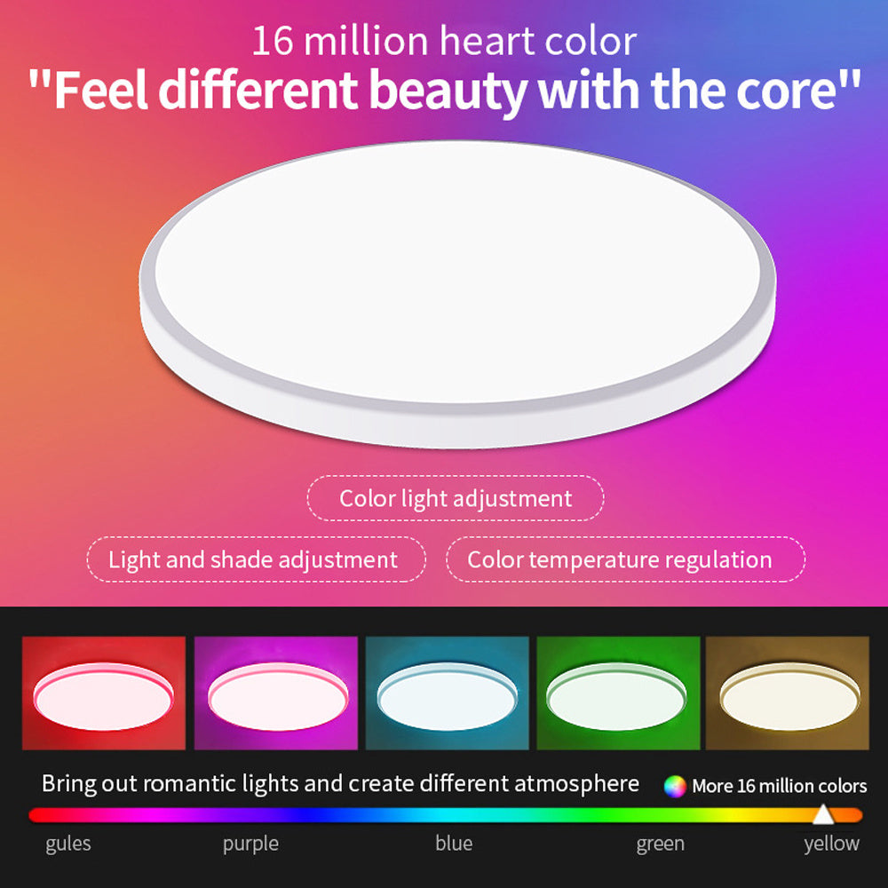 RGBCW Full Color Dimming And Coloring Intelligent Bluetooth Ceiling Lamp